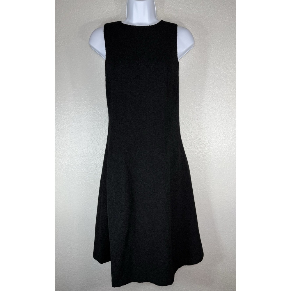 Isaac Mizrahi for Target Womens Black Textured Wool Blend Dress Size 6 Sleeveles